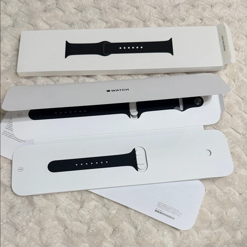 Apple Black Sport Band for Apple Watch 45MM